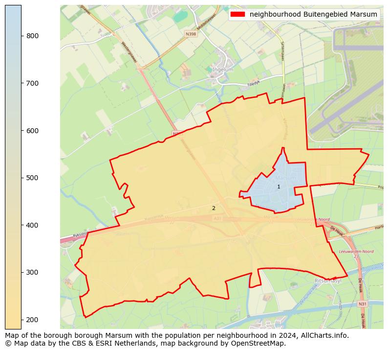 Image of the neighbourhood Buitengebied Marsum at the map. This image is used as introduction to this page. This page shows a lot of information about the population in the neighbourhood Buitengebied Marsum (such as the distribution by age groups of the residents, the composition of households, whether inhabitants are natives or Dutch with an immigration background, data about the houses (numbers, types, price development, use, type of property, ...) and more (car ownership, energy consumption, ...) based on open data from the Dutch Central Bureau of Statistics and various other sources!