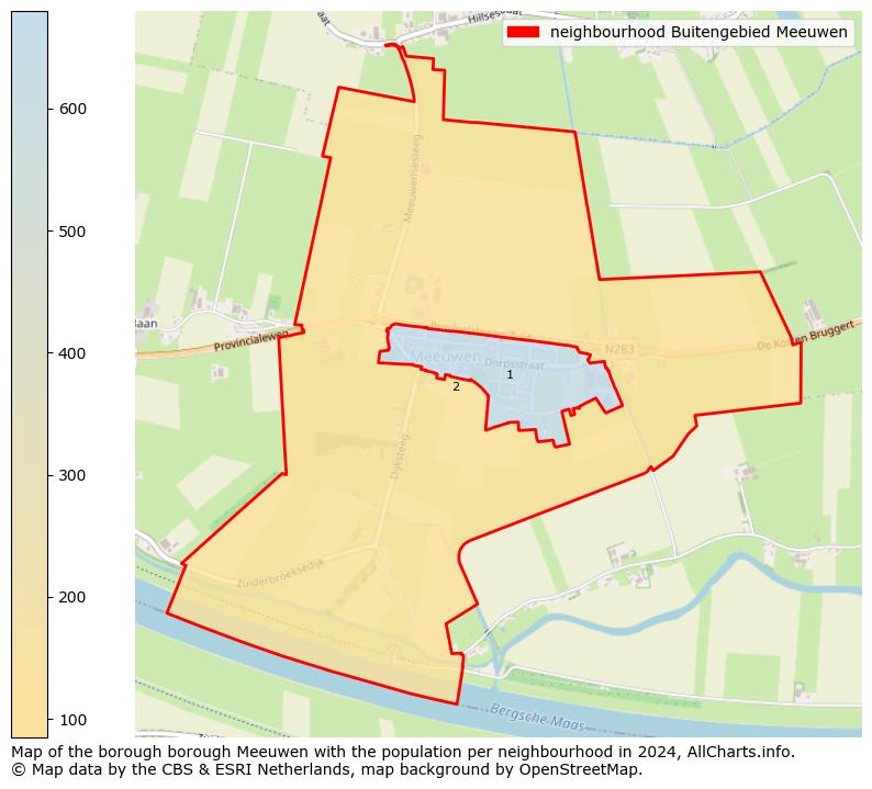 Image of the neighbourhood Buitengebied Meeuwen at the map. This image is used as introduction to this page. This page shows a lot of information about the population in the neighbourhood Buitengebied Meeuwen (such as the distribution by age groups of the residents, the composition of households, whether inhabitants are natives or Dutch with an immigration background, data about the houses (numbers, types, price development, use, type of property, ...) and more (car ownership, energy consumption, ...) based on open data from the Dutch Central Bureau of Statistics and various other sources!