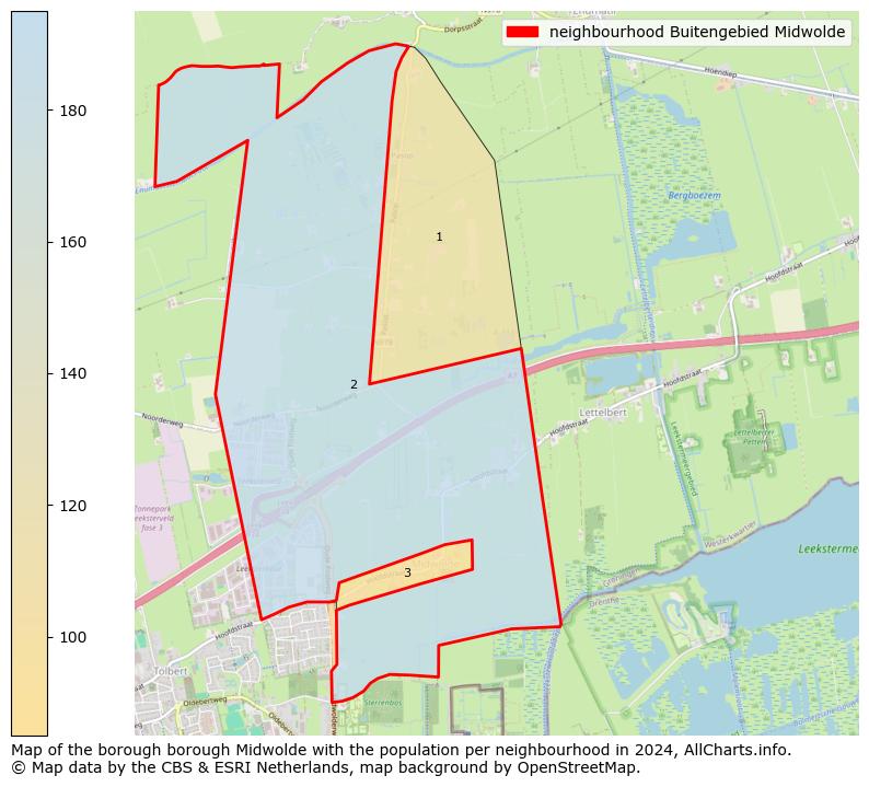 Image of the neighbourhood Buitengebied Midwolde at the map. This image is used as introduction to this page. This page shows a lot of information about the population in the neighbourhood Buitengebied Midwolde (such as the distribution by age groups of the residents, the composition of households, whether inhabitants are natives or Dutch with an immigration background, data about the houses (numbers, types, price development, use, type of property, ...) and more (car ownership, energy consumption, ...) based on open data from the Dutch Central Bureau of Statistics and various other sources!