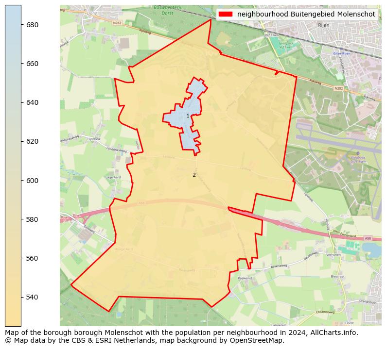 Image of the neighbourhood Buitengebied Molenschot at the map. This image is used as introduction to this page. This page shows a lot of information about the population in the neighbourhood Buitengebied Molenschot (such as the distribution by age groups of the residents, the composition of households, whether inhabitants are natives or Dutch with an immigration background, data about the houses (numbers, types, price development, use, type of property, ...) and more (car ownership, energy consumption, ...) based on open data from the Dutch Central Bureau of Statistics and various other sources!