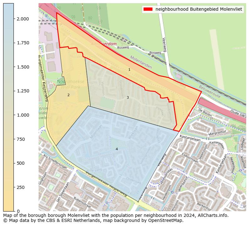 Image of the neighbourhood Buitengebied Molenvliet at the map. This image is used as introduction to this page. This page shows a lot of information about the population in the neighbourhood Buitengebied Molenvliet (such as the distribution by age groups of the residents, the composition of households, whether inhabitants are natives or Dutch with an immigration background, data about the houses (numbers, types, price development, use, type of property, ...) and more (car ownership, energy consumption, ...) based on open data from the Dutch Central Bureau of Statistics and various other sources!