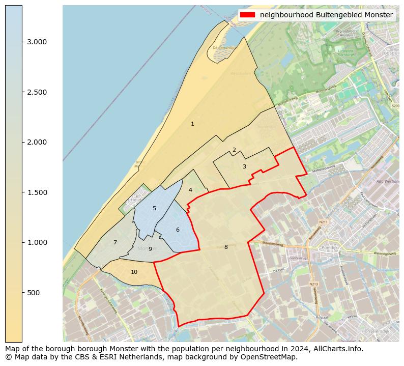 Image of the neighbourhood Buitengebied Monster at the map. This image is used as introduction to this page. This page shows a lot of information about the population in the neighbourhood Buitengebied Monster (such as the distribution by age groups of the residents, the composition of households, whether inhabitants are natives or Dutch with an immigration background, data about the houses (numbers, types, price development, use, type of property, ...) and more (car ownership, energy consumption, ...) based on open data from the Dutch Central Bureau of Statistics and various other sources!