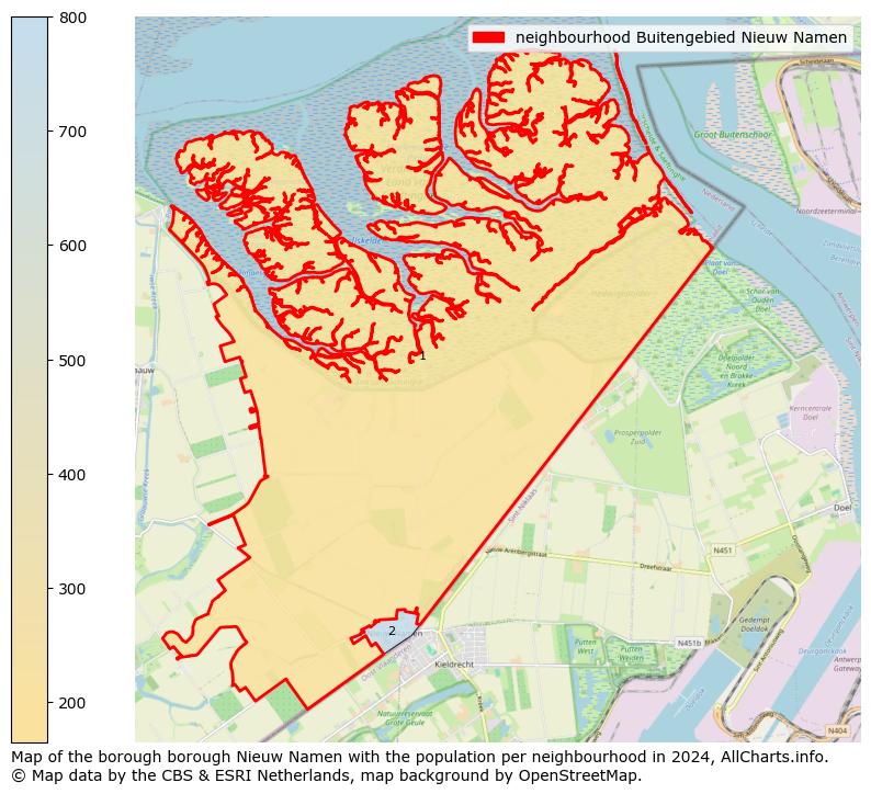 Image of the neighbourhood Buitengebied Nieuw Namen at the map. This image is used as introduction to this page. This page shows a lot of information about the population in the neighbourhood Buitengebied Nieuw Namen (such as the distribution by age groups of the residents, the composition of households, whether inhabitants are natives or Dutch with an immigration background, data about the houses (numbers, types, price development, use, type of property, ...) and more (car ownership, energy consumption, ...) based on open data from the Dutch Central Bureau of Statistics and various other sources!