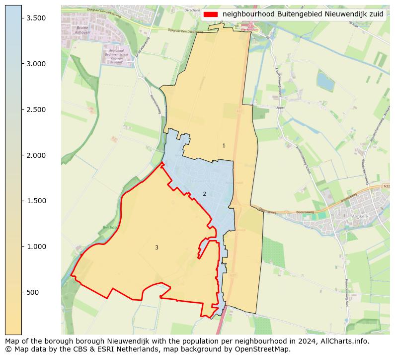 Image of the neighbourhood Buitengebied Nieuwendijk zuid at the map. This image is used as introduction to this page. This page shows a lot of information about the population in the neighbourhood Buitengebied Nieuwendijk zuid (such as the distribution by age groups of the residents, the composition of households, whether inhabitants are natives or Dutch with an immigration background, data about the houses (numbers, types, price development, use, type of property, ...) and more (car ownership, energy consumption, ...) based on open data from the Dutch Central Bureau of Statistics and various other sources!