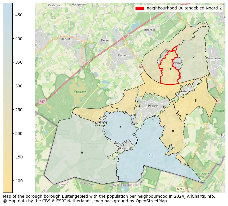 Image of the neighbourhood Buitengebied Noord 2 at the map. This image is used as introduction to this page. This page shows a lot of information about the population in the neighbourhood Buitengebied Noord 2 (such as the distribution by age groups of the residents, the composition of households, whether inhabitants are natives or Dutch with an immigration background, data about the houses (numbers, types, price development, use, type of property, ...) and more (car ownership, energy consumption, ...) based on open data from the Dutch Central Bureau of Statistics and various other sources!