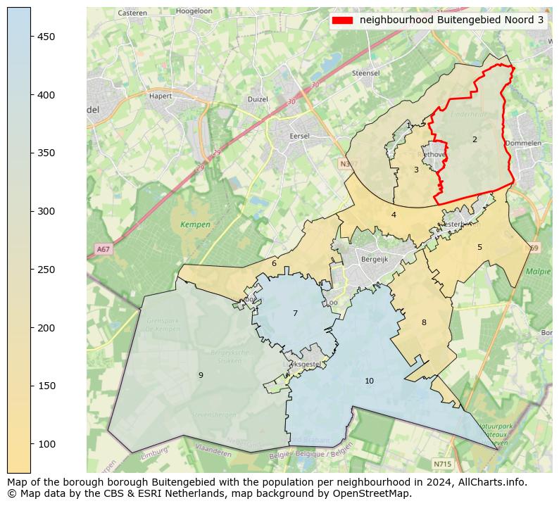 Image of the neighbourhood Buitengebied Noord 3 at the map. This image is used as introduction to this page. This page shows a lot of information about the population in the neighbourhood Buitengebied Noord 3 (such as the distribution by age groups of the residents, the composition of households, whether inhabitants are natives or Dutch with an immigration background, data about the houses (numbers, types, price development, use, type of property, ...) and more (car ownership, energy consumption, ...) based on open data from the Dutch Central Bureau of Statistics and various other sources!