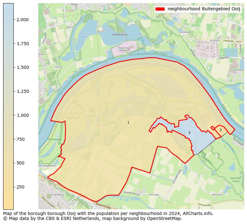 Image of the neighbourhood Buitengebied Ooij at the map. This image is used as introduction to this page. This page shows a lot of information about the population in the neighbourhood Buitengebied Ooij (such as the distribution by age groups of the residents, the composition of households, whether inhabitants are natives or Dutch with an immigration background, data about the houses (numbers, types, price development, use, type of property, ...) and more (car ownership, energy consumption, ...) based on open data from the Dutch Central Bureau of Statistics and various other sources!