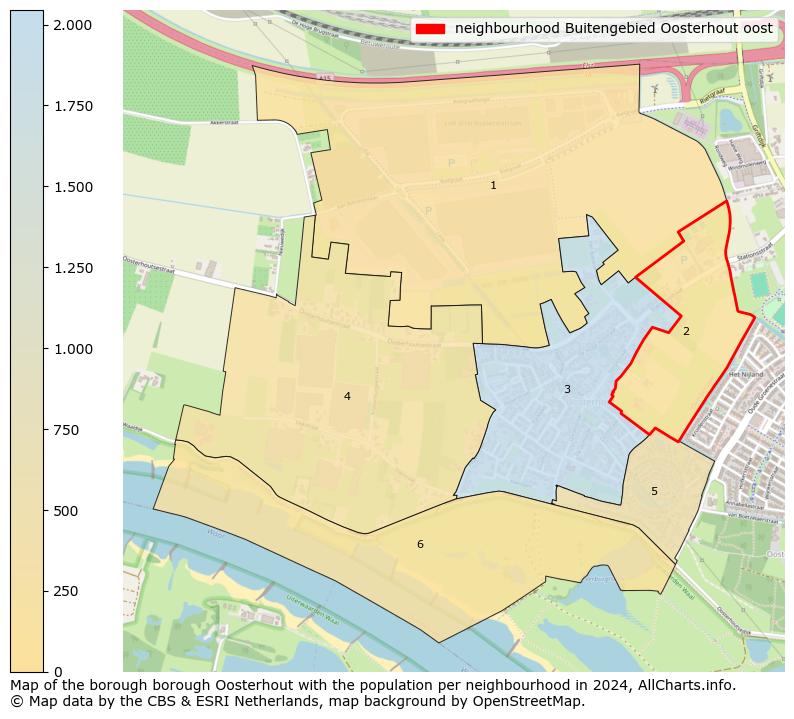 Image of the neighbourhood Buitengebied Oosterhout oost at the map. This image is used as introduction to this page. This page shows a lot of information about the population in the neighbourhood Buitengebied Oosterhout oost (such as the distribution by age groups of the residents, the composition of households, whether inhabitants are natives or Dutch with an immigration background, data about the houses (numbers, types, price development, use, type of property, ...) and more (car ownership, energy consumption, ...) based on open data from the Dutch Central Bureau of Statistics and various other sources!