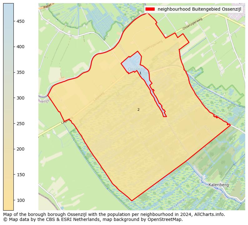 Image of the neighbourhood Buitengebied Ossenzijl at the map. This image is used as introduction to this page. This page shows a lot of information about the population in the neighbourhood Buitengebied Ossenzijl (such as the distribution by age groups of the residents, the composition of households, whether inhabitants are natives or Dutch with an immigration background, data about the houses (numbers, types, price development, use, type of property, ...) and more (car ownership, energy consumption, ...) based on open data from the Dutch Central Bureau of Statistics and various other sources!