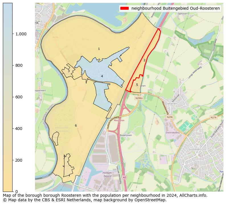 Image of the neighbourhood Buitengebied Oud-Roosteren at the map. This image is used as introduction to this page. This page shows a lot of information about the population in the neighbourhood Buitengebied Oud-Roosteren (such as the distribution by age groups of the residents, the composition of households, whether inhabitants are natives or Dutch with an immigration background, data about the houses (numbers, types, price development, use, type of property, ...) and more (car ownership, energy consumption, ...) based on open data from the Dutch Central Bureau of Statistics and various other sources!