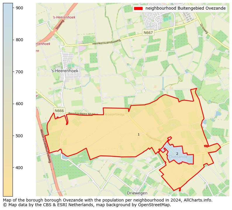 Image of the neighbourhood Buitengebied Ovezande at the map. This image is used as introduction to this page. This page shows a lot of information about the population in the neighbourhood Buitengebied Ovezande (such as the distribution by age groups of the residents, the composition of households, whether inhabitants are natives or Dutch with an immigration background, data about the houses (numbers, types, price development, use, type of property, ...) and more (car ownership, energy consumption, ...) based on open data from the Dutch Central Bureau of Statistics and various other sources!