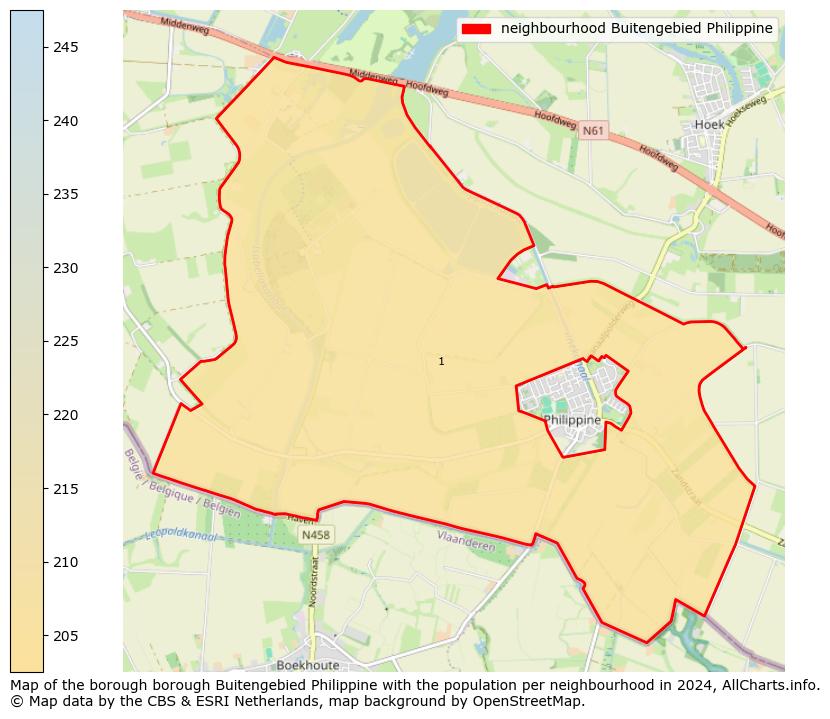 Image of the neighbourhood Buitengebied Philippine at the map. This image is used as introduction to this page. This page shows a lot of information about the population in the neighbourhood Buitengebied Philippine (such as the distribution by age groups of the residents, the composition of households, whether inhabitants are natives or Dutch with an immigration background, data about the houses (numbers, types, price development, use, type of property, ...) and more (car ownership, energy consumption, ...) based on open data from the Dutch Central Bureau of Statistics and various other sources!