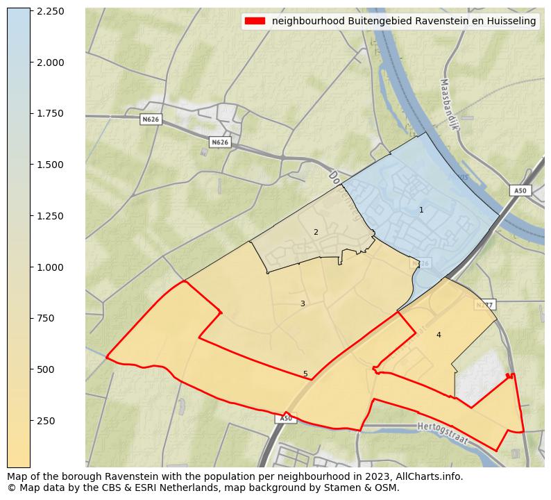 Map of the borough Ravenstein with the population per neighbourhood in 2023. This page shows a lot of information about residents (such as the distribution by age groups, family composition, gender, native or Dutch with an immigration background, ...), homes (numbers, types, price development, use, type of property, ...) and more (car ownership, energy consumption, ...) based on open data from the Dutch Central Bureau of Statistics and various other sources!