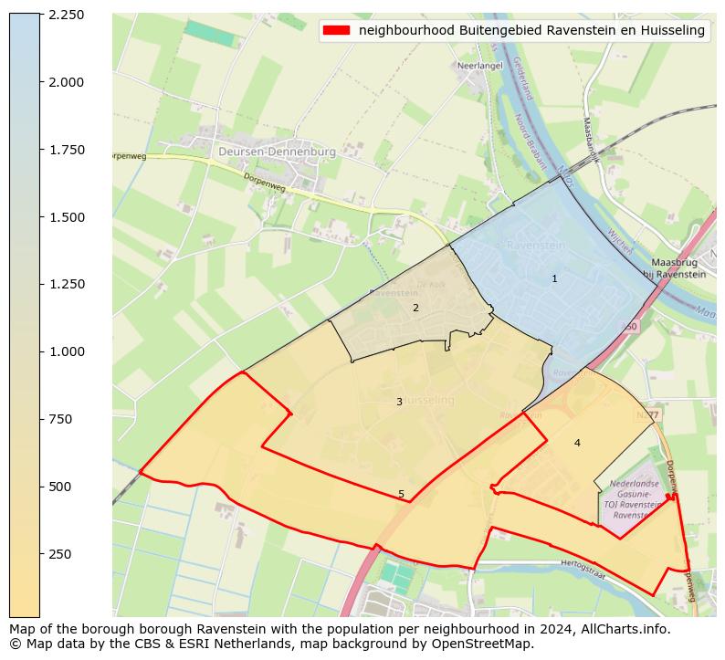 Image of the neighbourhood Buitengebied Ravenstein en Huisseling at the map. This image is used as introduction to this page. This page shows a lot of information about the population in the neighbourhood Buitengebied Ravenstein en Huisseling (such as the distribution by age groups of the residents, the composition of households, whether inhabitants are natives or Dutch with an immigration background, data about the houses (numbers, types, price development, use, type of property, ...) and more (car ownership, energy consumption, ...) based on open data from the Dutch Central Bureau of Statistics and various other sources!