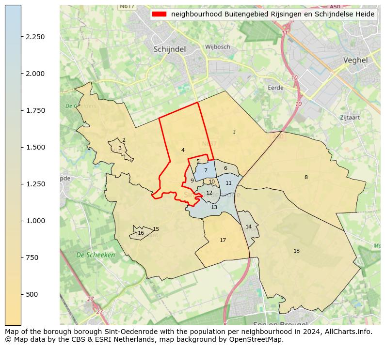 Image of the neighbourhood Buitengebied Rijsingen en Schijndelse Heide at the map. This image is used as introduction to this page. This page shows a lot of information about the population in the neighbourhood Buitengebied Rijsingen en Schijndelse Heide (such as the distribution by age groups of the residents, the composition of households, whether inhabitants are natives or Dutch with an immigration background, data about the houses (numbers, types, price development, use, type of property, ...) and more (car ownership, energy consumption, ...) based on open data from the Dutch Central Bureau of Statistics and various other sources!