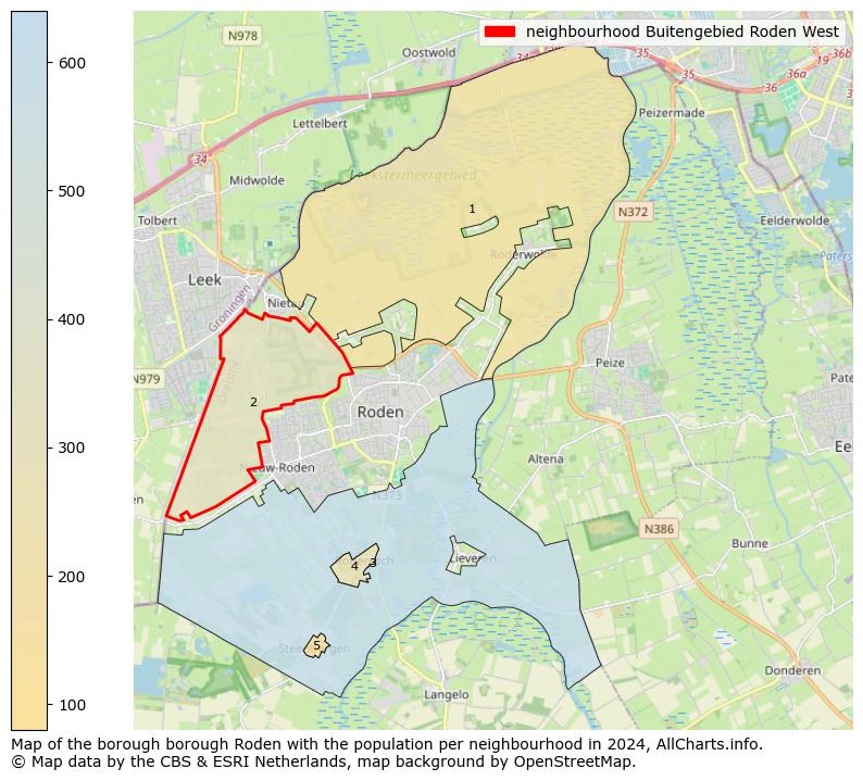 Image of the neighbourhood Buitengebied Roden West at the map. This image is used as introduction to this page. This page shows a lot of information about the population in the neighbourhood Buitengebied Roden West (such as the distribution by age groups of the residents, the composition of households, whether inhabitants are natives or Dutch with an immigration background, data about the houses (numbers, types, price development, use, type of property, ...) and more (car ownership, energy consumption, ...) based on open data from the Dutch Central Bureau of Statistics and various other sources!