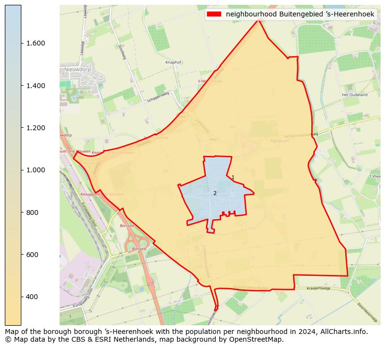 Image of the neighbourhood Buitengebied ’s-Heerenhoek at the map. This image is used as introduction to this page. This page shows a lot of information about the population in the neighbourhood Buitengebied ’s-Heerenhoek (such as the distribution by age groups of the residents, the composition of households, whether inhabitants are natives or Dutch with an immigration background, data about the houses (numbers, types, price development, use, type of property, ...) and more (car ownership, energy consumption, ...) based on open data from the Dutch Central Bureau of Statistics and various other sources!