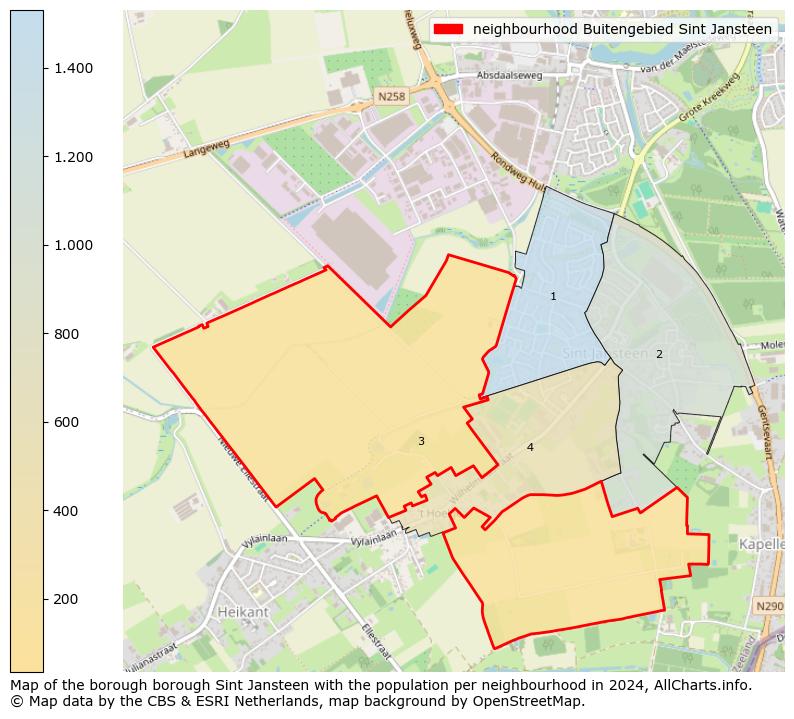 Image of the neighbourhood Buitengebied Sint Jansteen at the map. This image is used as introduction to this page. This page shows a lot of information about the population in the neighbourhood Buitengebied Sint Jansteen (such as the distribution by age groups of the residents, the composition of households, whether inhabitants are natives or Dutch with an immigration background, data about the houses (numbers, types, price development, use, type of property, ...) and more (car ownership, energy consumption, ...) based on open data from the Dutch Central Bureau of Statistics and various other sources!