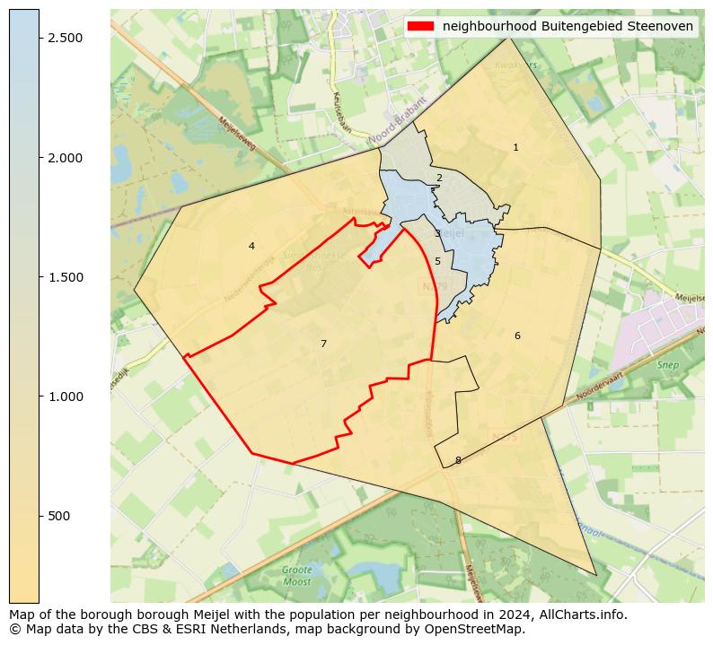 Image of the neighbourhood Buitengebied Steenoven at the map. This image is used as introduction to this page. This page shows a lot of information about the population in the neighbourhood Buitengebied Steenoven (such as the distribution by age groups of the residents, the composition of households, whether inhabitants are natives or Dutch with an immigration background, data about the houses (numbers, types, price development, use, type of property, ...) and more (car ownership, energy consumption, ...) based on open data from the Dutch Central Bureau of Statistics and various other sources!