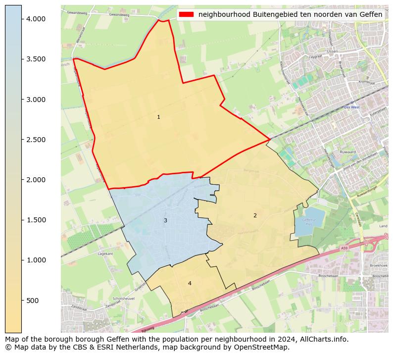 Image of the neighbourhood Buitengebied ten noorden van Geffen at the map. This image is used as introduction to this page. This page shows a lot of information about the population in the neighbourhood Buitengebied ten noorden van Geffen (such as the distribution by age groups of the residents, the composition of households, whether inhabitants are natives or Dutch with an immigration background, data about the houses (numbers, types, price development, use, type of property, ...) and more (car ownership, energy consumption, ...) based on open data from the Dutch Central Bureau of Statistics and various other sources!