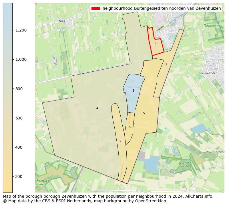 Image of the neighbourhood Buitengebied ten noorden van Zevenhuizen at the map. This image is used as introduction to this page. This page shows a lot of information about the population in the neighbourhood Buitengebied ten noorden van Zevenhuizen (such as the distribution by age groups of the residents, the composition of households, whether inhabitants are natives or Dutch with an immigration background, data about the houses (numbers, types, price development, use, type of property, ...) and more (car ownership, energy consumption, ...) based on open data from the Dutch Central Bureau of Statistics and various other sources!