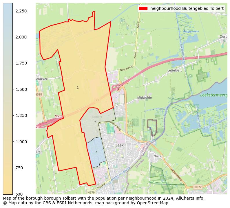 Image of the neighbourhood Buitengebied Tolbert at the map. This image is used as introduction to this page. This page shows a lot of information about the population in the neighbourhood Buitengebied Tolbert (such as the distribution by age groups of the residents, the composition of households, whether inhabitants are natives or Dutch with an immigration background, data about the houses (numbers, types, price development, use, type of property, ...) and more (car ownership, energy consumption, ...) based on open data from the Dutch Central Bureau of Statistics and various other sources!