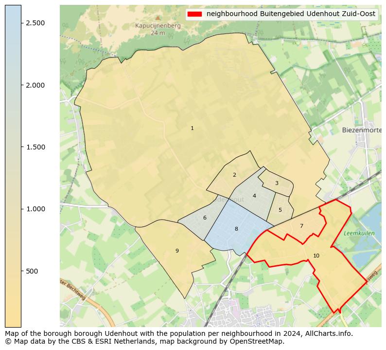 Image of the neighbourhood Buitengebied Udenhout Zuid-Oost at the map. This image is used as introduction to this page. This page shows a lot of information about the population in the neighbourhood Buitengebied Udenhout Zuid-Oost (such as the distribution by age groups of the residents, the composition of households, whether inhabitants are natives or Dutch with an immigration background, data about the houses (numbers, types, price development, use, type of property, ...) and more (car ownership, energy consumption, ...) based on open data from the Dutch Central Bureau of Statistics and various other sources!