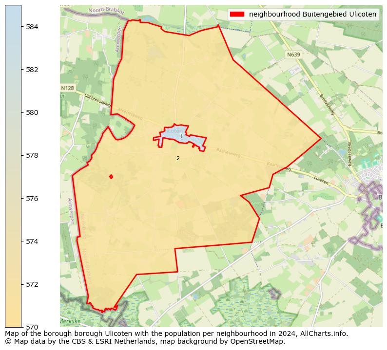 Image of the neighbourhood Buitengebied Ulicoten at the map. This image is used as introduction to this page. This page shows a lot of information about the population in the neighbourhood Buitengebied Ulicoten (such as the distribution by age groups of the residents, the composition of households, whether inhabitants are natives or Dutch with an immigration background, data about the houses (numbers, types, price development, use, type of property, ...) and more (car ownership, energy consumption, ...) based on open data from the Dutch Central Bureau of Statistics and various other sources!