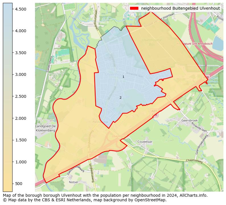 Image of the neighbourhood Buitengebied Ulvenhout at the map. This image is used as introduction to this page. This page shows a lot of information about the population in the neighbourhood Buitengebied Ulvenhout (such as the distribution by age groups of the residents, the composition of households, whether inhabitants are natives or Dutch with an immigration background, data about the houses (numbers, types, price development, use, type of property, ...) and more (car ownership, energy consumption, ...) based on open data from the Dutch Central Bureau of Statistics and various other sources!