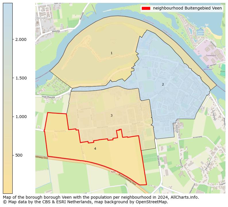 Image of the neighbourhood Buitengebied Veen at the map. This image is used as introduction to this page. This page shows a lot of information about the population in the neighbourhood Buitengebied Veen (such as the distribution by age groups of the residents, the composition of households, whether inhabitants are natives or Dutch with an immigration background, data about the houses (numbers, types, price development, use, type of property, ...) and more (car ownership, energy consumption, ...) based on open data from the Dutch Central Bureau of Statistics and various other sources!