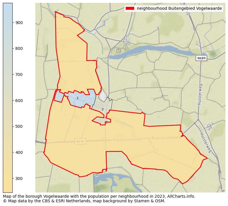 Map of the borough Vogelwaarde with the population per neighbourhood in 2023. This page shows a lot of information about residents (such as the distribution by age groups, family composition, gender, native or Dutch with an immigration background, ...), homes (numbers, types, price development, use, type of property, ...) and more (car ownership, energy consumption, ...) based on open data from the Dutch Central Bureau of Statistics and various other sources!
