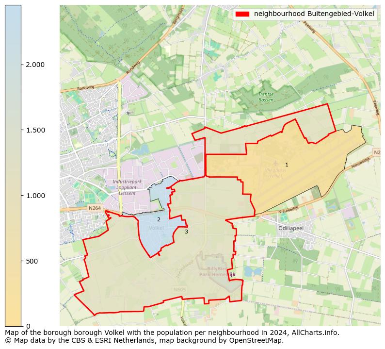 Image of the neighbourhood Buitengebied-Volkel at the map. This image is used as introduction to this page. This page shows a lot of information about the population in the neighbourhood Buitengebied-Volkel (such as the distribution by age groups of the residents, the composition of households, whether inhabitants are natives or Dutch with an immigration background, data about the houses (numbers, types, price development, use, type of property, ...) and more (car ownership, energy consumption, ...) based on open data from the Dutch Central Bureau of Statistics and various other sources!