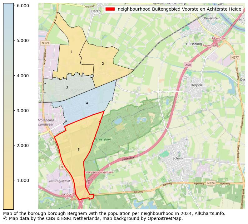 Image of the neighbourhood Buitengebied Voorste en Achterste Heide at the map. This image is used as introduction to this page. This page shows a lot of information about the population in the neighbourhood Buitengebied Voorste en Achterste Heide (such as the distribution by age groups of the residents, the composition of households, whether inhabitants are natives or Dutch with an immigration background, data about the houses (numbers, types, price development, use, type of property, ...) and more (car ownership, energy consumption, ...) based on open data from the Dutch Central Bureau of Statistics and various other sources!