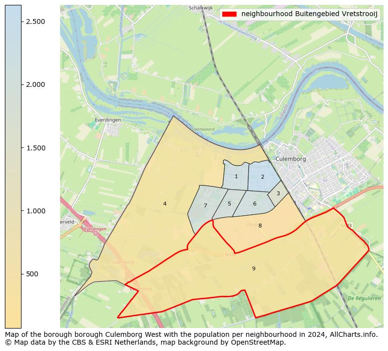 Image of the neighbourhood Buitengebied Vretstrooij at the map. This image is used as introduction to this page. This page shows a lot of information about the population in the neighbourhood Buitengebied Vretstrooij (such as the distribution by age groups of the residents, the composition of households, whether inhabitants are natives or Dutch with an immigration background, data about the houses (numbers, types, price development, use, type of property, ...) and more (car ownership, energy consumption, ...) based on open data from the Dutch Central Bureau of Statistics and various other sources!