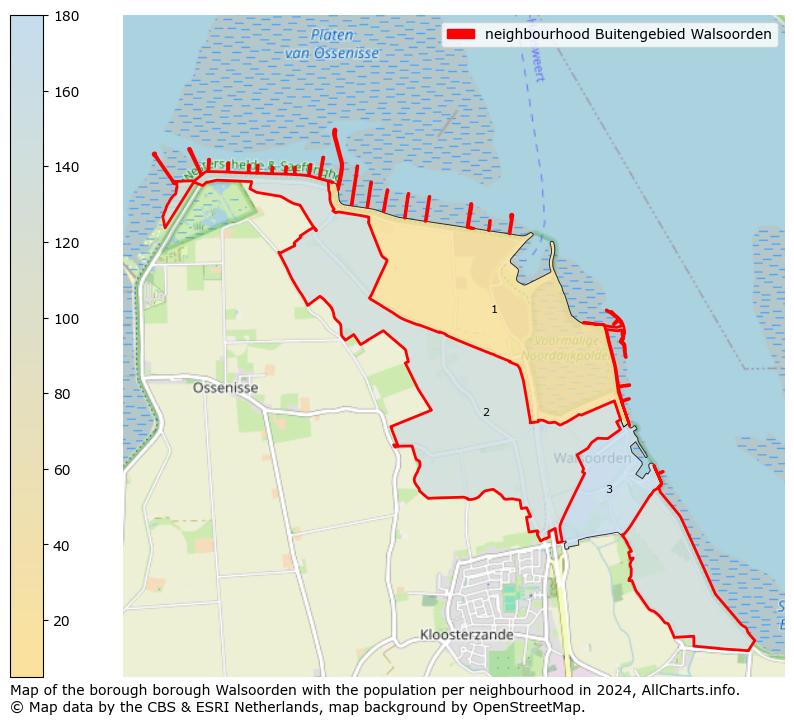 Image of the neighbourhood Buitengebied Walsoorden at the map. This image is used as introduction to this page. This page shows a lot of information about the population in the neighbourhood Buitengebied Walsoorden (such as the distribution by age groups of the residents, the composition of households, whether inhabitants are natives or Dutch with an immigration background, data about the houses (numbers, types, price development, use, type of property, ...) and more (car ownership, energy consumption, ...) based on open data from the Dutch Central Bureau of Statistics and various other sources!