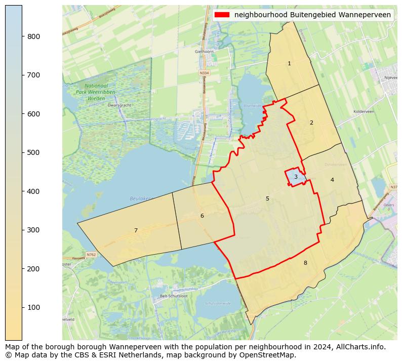 Image of the neighbourhood Buitengebied Wanneperveen at the map. This image is used as introduction to this page. This page shows a lot of information about the population in the neighbourhood Buitengebied Wanneperveen (such as the distribution by age groups of the residents, the composition of households, whether inhabitants are natives or Dutch with an immigration background, data about the houses (numbers, types, price development, use, type of property, ...) and more (car ownership, energy consumption, ...) based on open data from the Dutch Central Bureau of Statistics and various other sources!