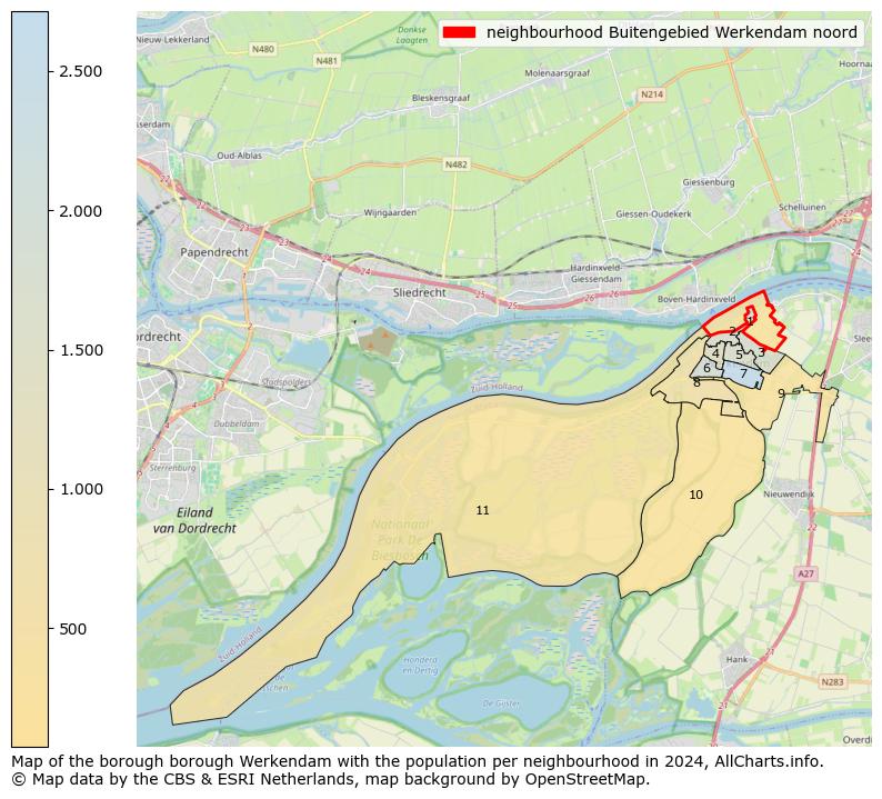 Image of the neighbourhood Buitengebied Werkendam noord at the map. This image is used as introduction to this page. This page shows a lot of information about the population in the neighbourhood Buitengebied Werkendam noord (such as the distribution by age groups of the residents, the composition of households, whether inhabitants are natives or Dutch with an immigration background, data about the houses (numbers, types, price development, use, type of property, ...) and more (car ownership, energy consumption, ...) based on open data from the Dutch Central Bureau of Statistics and various other sources!