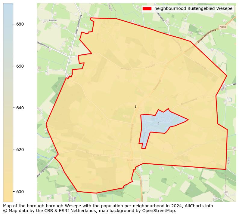 Image of the neighbourhood Buitengebied Wesepe at the map. This image is used as introduction to this page. This page shows a lot of information about the population in the neighbourhood Buitengebied Wesepe (such as the distribution by age groups of the residents, the composition of households, whether inhabitants are natives or Dutch with an immigration background, data about the houses (numbers, types, price development, use, type of property, ...) and more (car ownership, energy consumption, ...) based on open data from the Dutch Central Bureau of Statistics and various other sources!