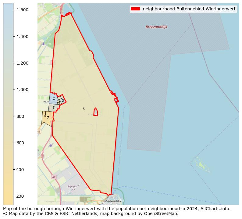 Image of the neighbourhood Buitengebied Wieringerwerf at the map. This image is used as introduction to this page. This page shows a lot of information about the population in the neighbourhood Buitengebied Wieringerwerf (such as the distribution by age groups of the residents, the composition of households, whether inhabitants are natives or Dutch with an immigration background, data about the houses (numbers, types, price development, use, type of property, ...) and more (car ownership, energy consumption, ...) based on open data from the Dutch Central Bureau of Statistics and various other sources!