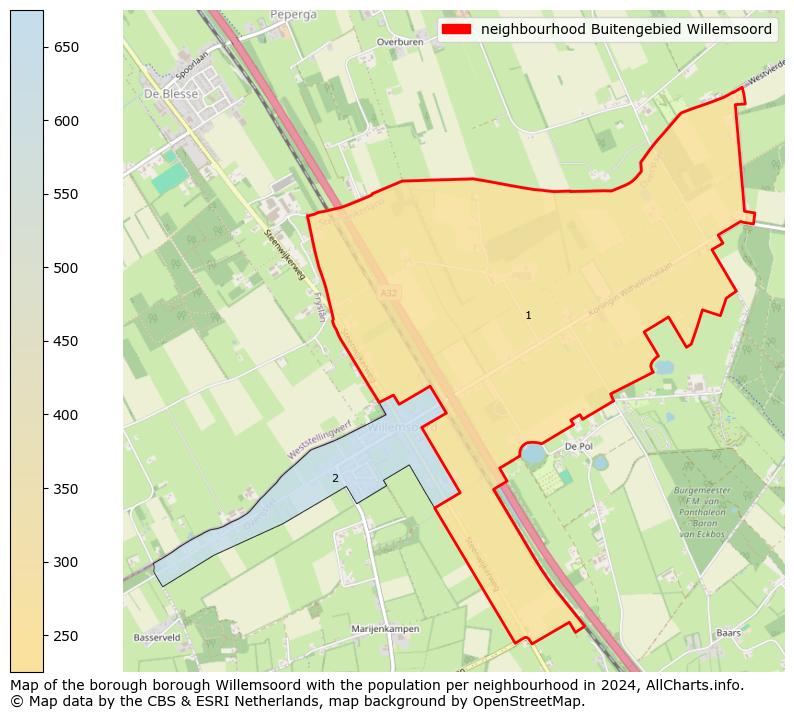 Image of the neighbourhood Buitengebied Willemsoord at the map. This image is used as introduction to this page. This page shows a lot of information about the population in the neighbourhood Buitengebied Willemsoord (such as the distribution by age groups of the residents, the composition of households, whether inhabitants are natives or Dutch with an immigration background, data about the houses (numbers, types, price development, use, type of property, ...) and more (car ownership, energy consumption, ...) based on open data from the Dutch Central Bureau of Statistics and various other sources!