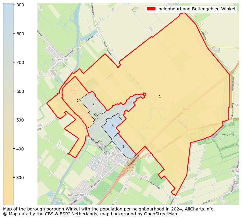 Image of the neighbourhood Buitengebied Winkel at the map. This image is used as introduction to this page. This page shows a lot of information about the population in the neighbourhood Buitengebied Winkel (such as the distribution by age groups of the residents, the composition of households, whether inhabitants are natives or Dutch with an immigration background, data about the houses (numbers, types, price development, use, type of property, ...) and more (car ownership, energy consumption, ...) based on open data from the Dutch Central Bureau of Statistics and various other sources!