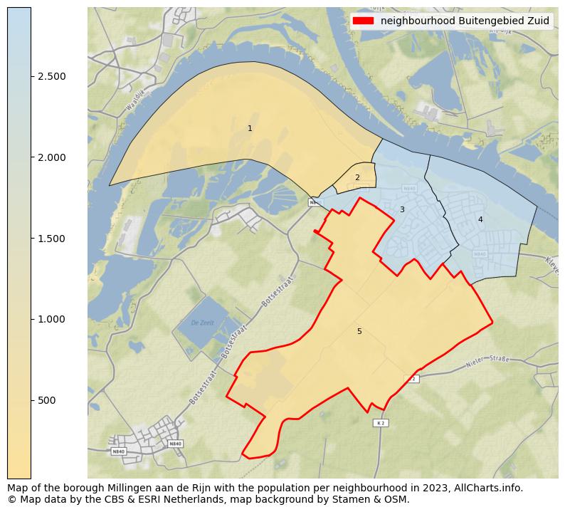 Map of the borough Millingen aan de Rijn with the population per neighbourhood in 2021. This page shows a lot of information about residents (such as the distribution by age groups, family composition, gender, native or Dutch with an immigration background, ...), homes (numbers, types, price development, use, type of property, ...) and more (car ownership, energy consumption, ...) based on open data from the Dutch Central Bureau of Statistics and various other sources!