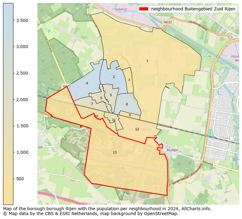 Image of the neighbourhood Buitengebied Zuid Rijen at the map. This image is used as introduction to this page. This page shows a lot of information about the population in the neighbourhood Buitengebied Zuid Rijen (such as the distribution by age groups of the residents, the composition of households, whether inhabitants are natives or Dutch with an immigration background, data about the houses (numbers, types, price development, use, type of property, ...) and more (car ownership, energy consumption, ...) based on open data from the Dutch Central Bureau of Statistics and various other sources!