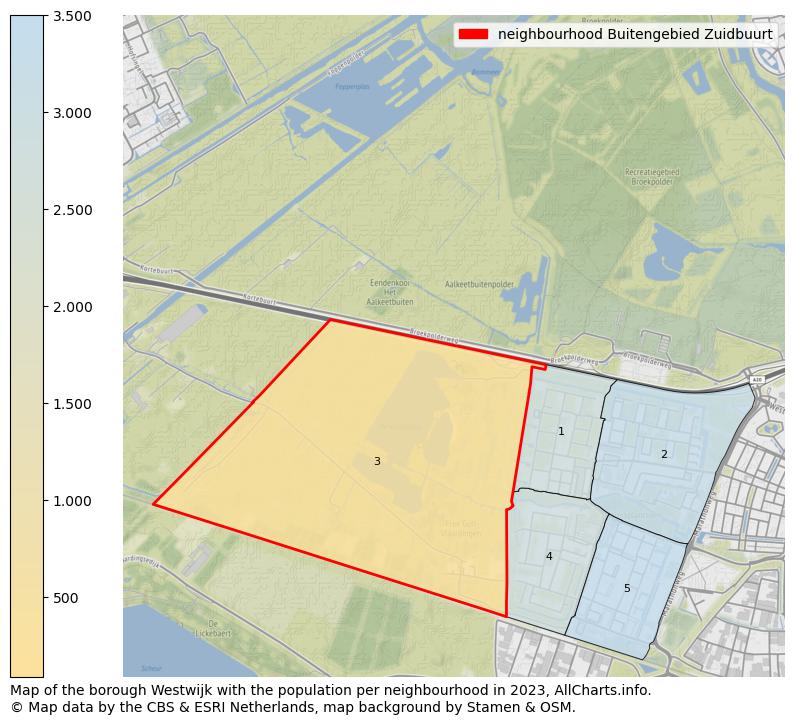 Map of the borough Westwijk with the population per neighbourhood in 2022. This page shows a lot of information about residents (such as the distribution by age groups, family composition, gender, native or Dutch with an immigration background, ...), homes (numbers, types, price development, use, type of property, ...) and more (car ownership, energy consumption, ...) based on open data from the Dutch Central Bureau of Statistics and various other sources!