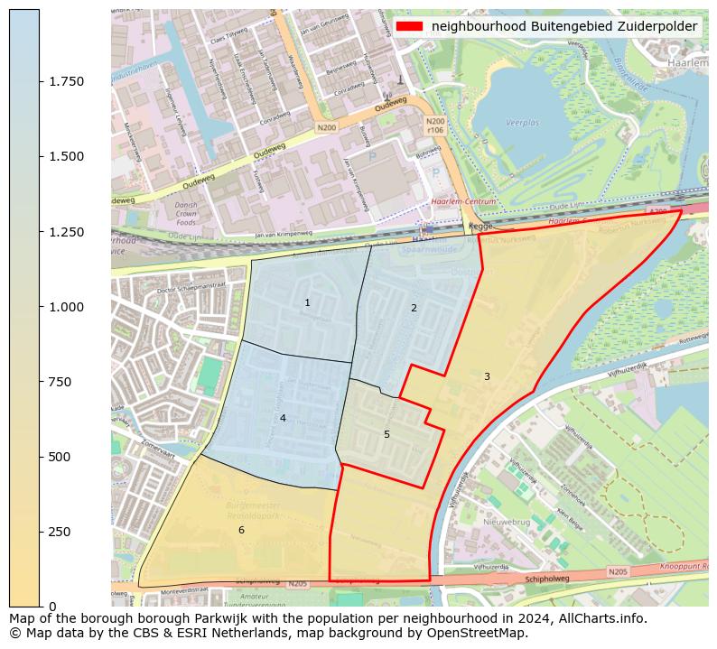 Image of the neighbourhood Buitengebied Zuiderpolder at the map. This image is used as introduction to this page. This page shows a lot of information about the population in the neighbourhood Buitengebied Zuiderpolder (such as the distribution by age groups of the residents, the composition of households, whether inhabitants are natives or Dutch with an immigration background, data about the houses (numbers, types, price development, use, type of property, ...) and more (car ownership, energy consumption, ...) based on open data from the Dutch Central Bureau of Statistics and various other sources!