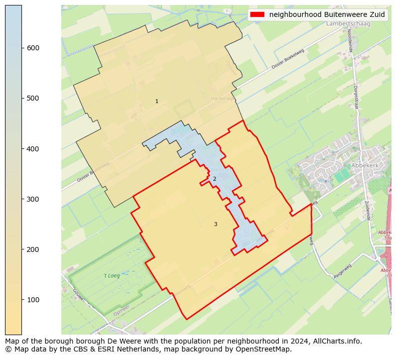 Image of the neighbourhood Buitenweere Zuid at the map. This image is used as introduction to this page. This page shows a lot of information about the population in the neighbourhood Buitenweere Zuid (such as the distribution by age groups of the residents, the composition of households, whether inhabitants are natives or Dutch with an immigration background, data about the houses (numbers, types, price development, use, type of property, ...) and more (car ownership, energy consumption, ...) based on open data from the Dutch Central Bureau of Statistics and various other sources!