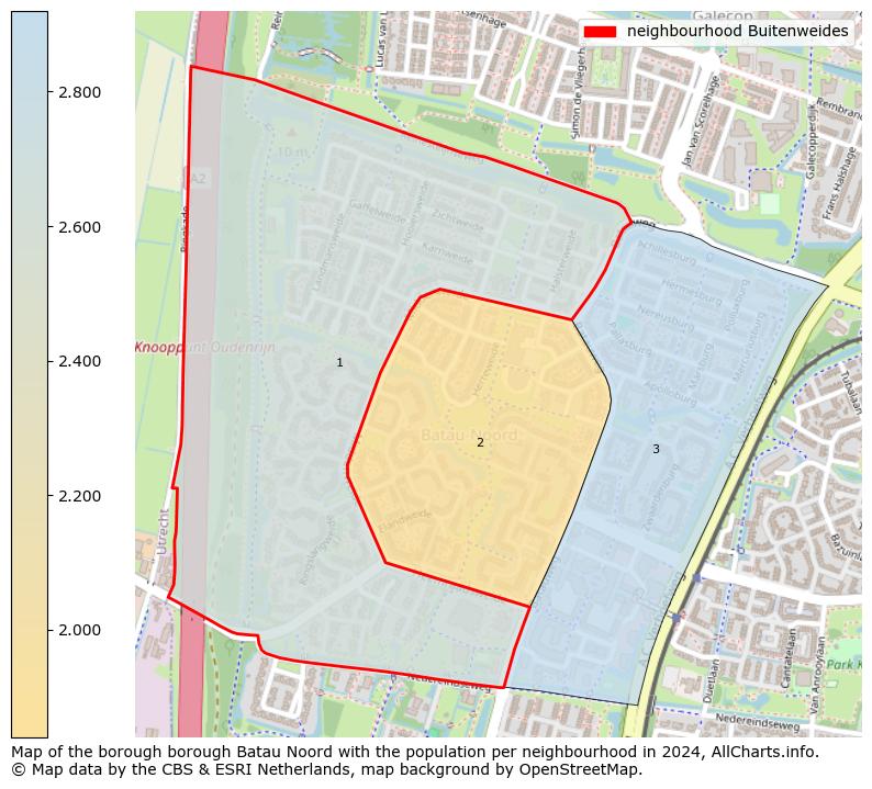 Image of the neighbourhood Buitenweides at the map. This image is used as introduction to this page. This page shows a lot of information about the population in the neighbourhood Buitenweides (such as the distribution by age groups of the residents, the composition of households, whether inhabitants are natives or Dutch with an immigration background, data about the houses (numbers, types, price development, use, type of property, ...) and more (car ownership, energy consumption, ...) based on open data from the Dutch Central Bureau of Statistics and various other sources!