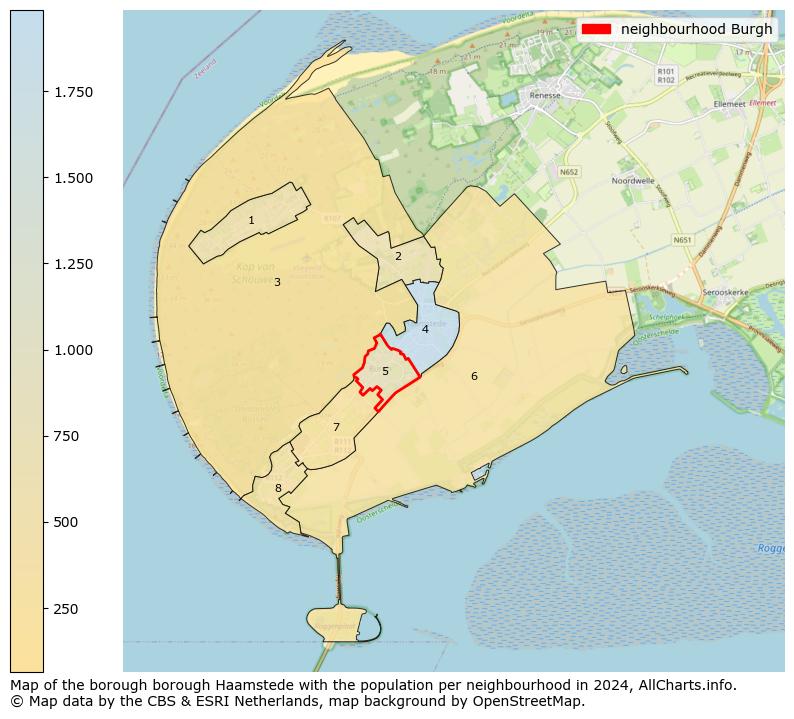 Image of the neighbourhood Burgh at the map. This image is used as introduction to this page. This page shows a lot of information about the population in the neighbourhood Burgh (such as the distribution by age groups of the residents, the composition of households, whether inhabitants are natives or Dutch with an immigration background, data about the houses (numbers, types, price development, use, type of property, ...) and more (car ownership, energy consumption, ...) based on open data from the Dutch Central Bureau of Statistics and various other sources!