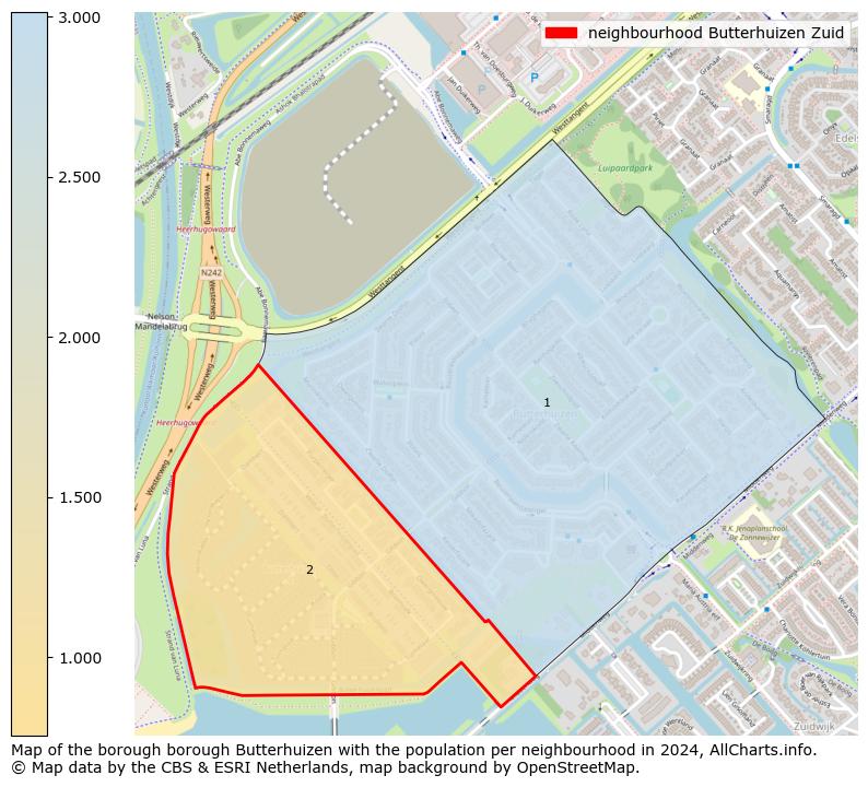 Image of the neighbourhood Butterhuizen Zuid at the map. This image is used as introduction to this page. This page shows a lot of information about the population in the neighbourhood Butterhuizen Zuid (such as the distribution by age groups of the residents, the composition of households, whether inhabitants are natives or Dutch with an immigration background, data about the houses (numbers, types, price development, use, type of property, ...) and more (car ownership, energy consumption, ...) based on open data from the Dutch Central Bureau of Statistics and various other sources!