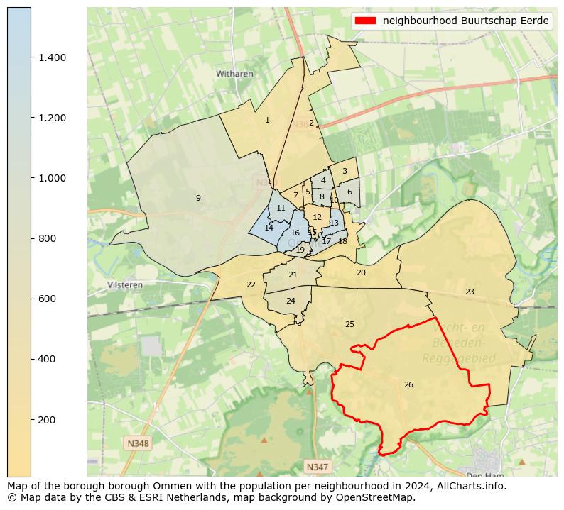 Image of the neighbourhood Buurtschap Eerde at the map. This image is used as introduction to this page. This page shows a lot of information about the population in the neighbourhood Buurtschap Eerde (such as the distribution by age groups of the residents, the composition of households, whether inhabitants are natives or Dutch with an immigration background, data about the houses (numbers, types, price development, use, type of property, ...) and more (car ownership, energy consumption, ...) based on open data from the Dutch Central Bureau of Statistics and various other sources!